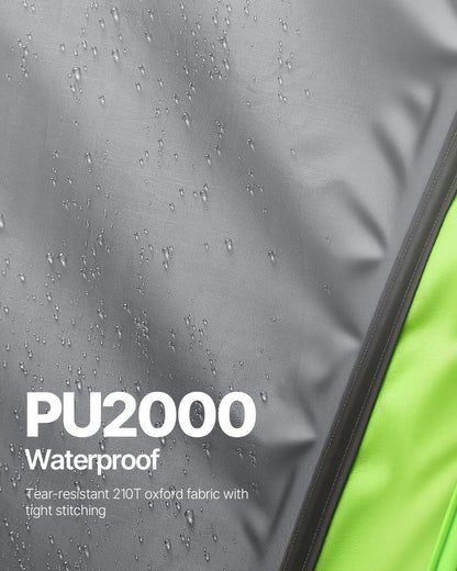 SUV-tält för camping, 2,4 m L x 2,4 m B, vattentät PU, 2000 mm rymlig dubbelskiktsdesign för 5-8 personer, SUV-campingtält med nätfönster, inkluderar regnbåge och förvaringsväska, för utomhusaktiviteter