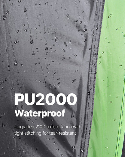 Pickuptält, passar 8,0-8,2 fot lastbilstält för camping, vattentätt PU2000 2-3 personers sovplats för lastbilsflak, robust lastbilsflak-skal med expanderbar markis, regnskydd, förvaringsväska