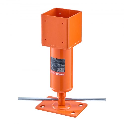 Skruvdomkraftsstolpe, 4" x 4", 13,2"-18,7" höjdområde, 24700 lbs max lastkapacitet, justerbar domkraft, tillfällig domkraftsstång för husutjämning, lyftande golv krypgrund källare landbalk