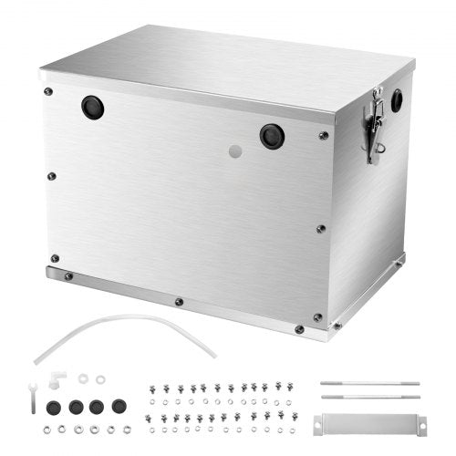 Batterilåda, Grupp 24/31 Batterilåda för trollingmotor, Marinbatterihölje med gummigenomföring för kabelhål, Förvaringsväska i aluminiumlegering, Enkel installation, för terrängfordon, lastbilar
