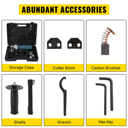 Elektrisk metallnibbler 625W nibbler metallskärare 1000 varv/min höghastighetsrotor metallnibbler 110V med utbytbara blad förvaringsväska plåtnibbler för skärning av rostfritt stål, aluminium, plast
