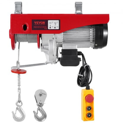 Elektrisk lyftkranvinsch 1197,5 kg med 426,7 cm trådbunden fjärrkontroll 230V