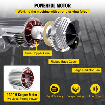 800Kg/1700Lbs Electric Trolley Hoist 1300W Electric Hoist Winch Double 12M/40Ft , Electric Hoist Electric Forklift Steel Pallet Holder Lever Garage Hoist