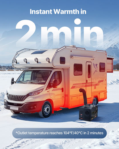 Dieselvärmare, 8 kW, DC 12 V/24 V, allt-i-ett bärbar dieselluftvärmare med Bluetooth-appkontroll, fjärrkontroll och LCD-skärm, 7 liters bränsletank för lastbilar, skåpbilar, husbilar, husbilar och garage