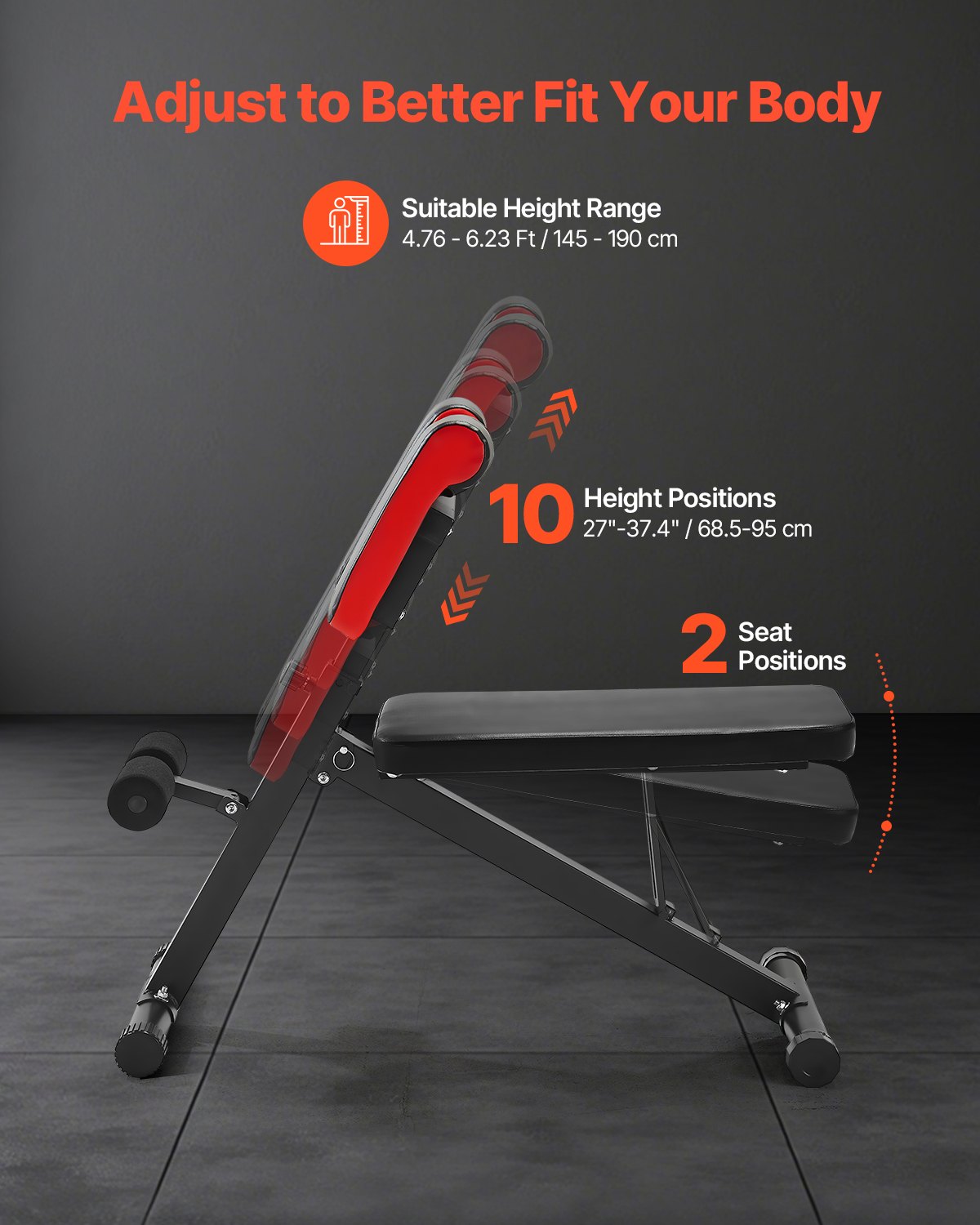 Multifunktionell viktbänk för helkroppsträning, romersk stol hyperextensionsbänk, 145 kg justerbar och hopfällbar utrustning för rygg- och armkärna-magträning, sit up-träningsmaskin för hemmagym