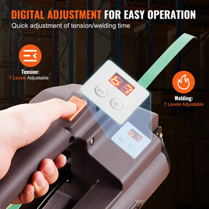 Automatisk elektrisk bandningsmaskin för PP/PET 1-1,9 cm band