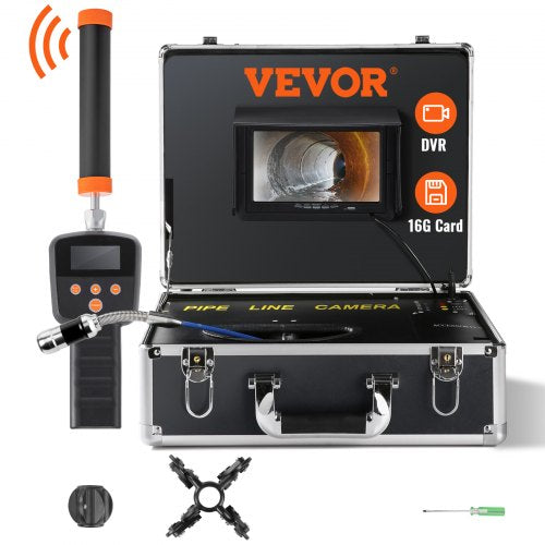Sewer Camera Pipe Inspection Camera 17.8 cm 1000TVL Camera 30.5m w/Locator 512Hz
