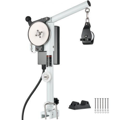 Linupphalare, 12V DC 1200W, Linupphalarvinsch rymmer 90 kg lyftkapacitet, Linhastighet på 35 m/min, 360° rotation och korrosionsbeständig, krabbburupphalare för krabba, räkor och hummerburar