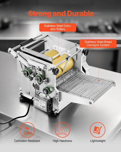 Elektrisk tortillamaskin, 5,5 tums diameter automatisk majstortillamaskin med non-stick beläggning, elektrisk chapattimaskin lämplig för produkter sopes gorditas roti pita tortilla pizza