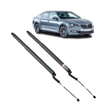 Bakre vänster och höger baklucka, kompatibel med 2015-2020 Skoda Superb III 3V5 Kombi, elektrisk baklucka, dämpare för baklucka, elektrisk baklucka, ersätt OE# 3V9827851B 3V9827852B (2 st)