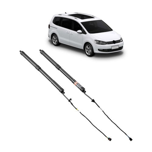 Bakre vänster och höger baklucka, kompatibel med 2010-2023 VW Sharan (7N, 7N1, 7N2), elektrisk baklucka, dämpare för baklucka, ersätt OE# 7N0827851E 7N0827851G (2 st)