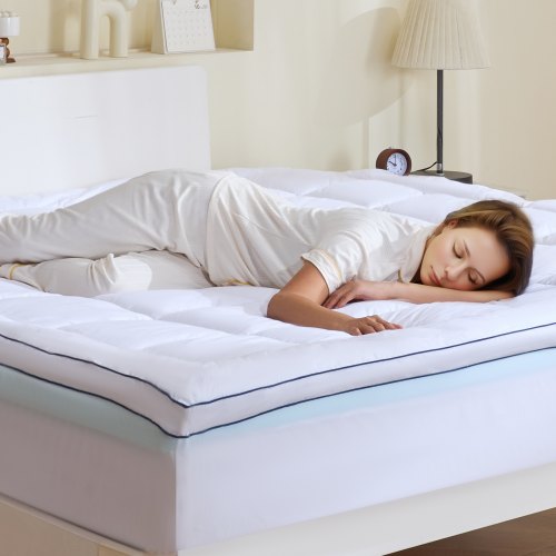 Bäddmadrass Premium Memory Foam Fiber Fill King 1930x2032x101,6 mm Tjocklek