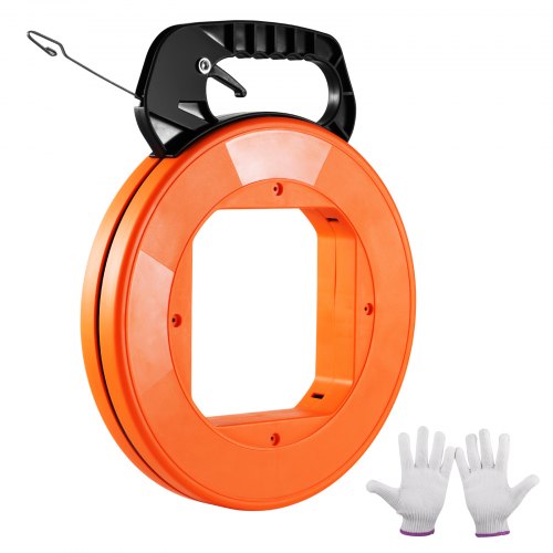 Fiskbandstrådsavdragare 36m x 3,1mm (120ft 1/8 in) stål med högt plasthölje