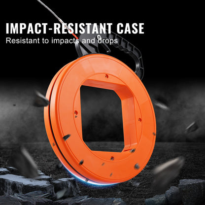 Fiskbandstrådsavdragare 30,5 m, 6,35 mm (100 fot, 1/4 tum) PET med högt plasthölje