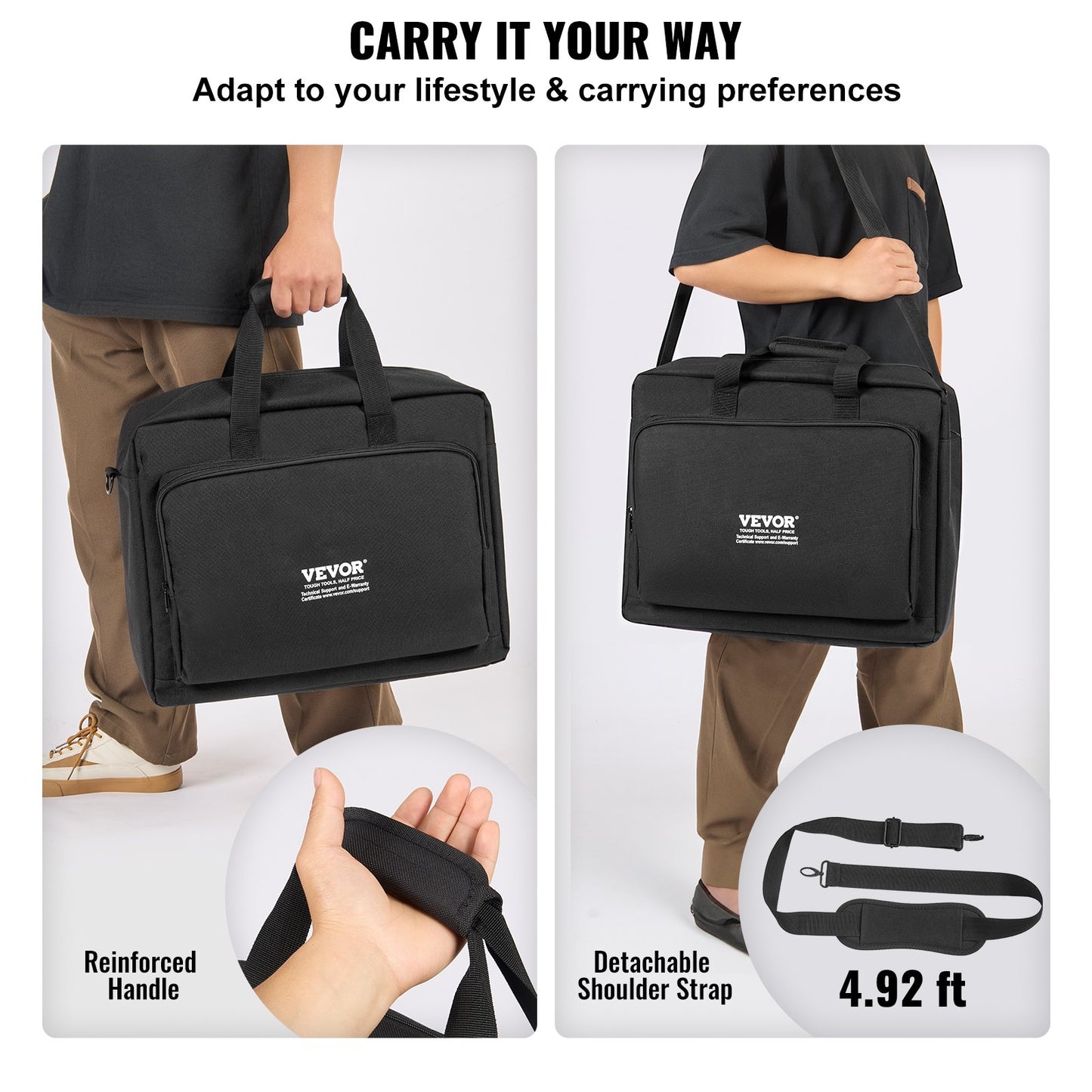 Vadderad gigbag för DJ-mixer, 1200D Oxford-tyg, bärväska för DJ-utrustning med förvaringsficka 1,4 m Avtagbar axelrem 0,39 tum vaddering, 19,29 x 8,66 x 15,34 tum förvaringsfodral för DJ-kontroller