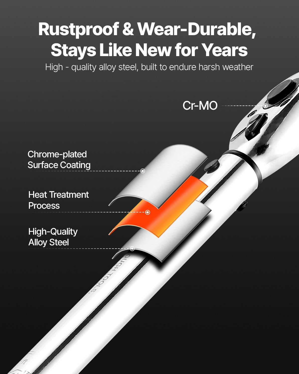 Click momentnyckelsats, 3/8-tums fattning, 5–60 Nm / 3,7–44,3 lbf.ft, dubbelriktad, 72 tänder, ±3 % hög precision, med hylsor, bits, förlängningsstång, tändstiftshylsor, adapter, orange