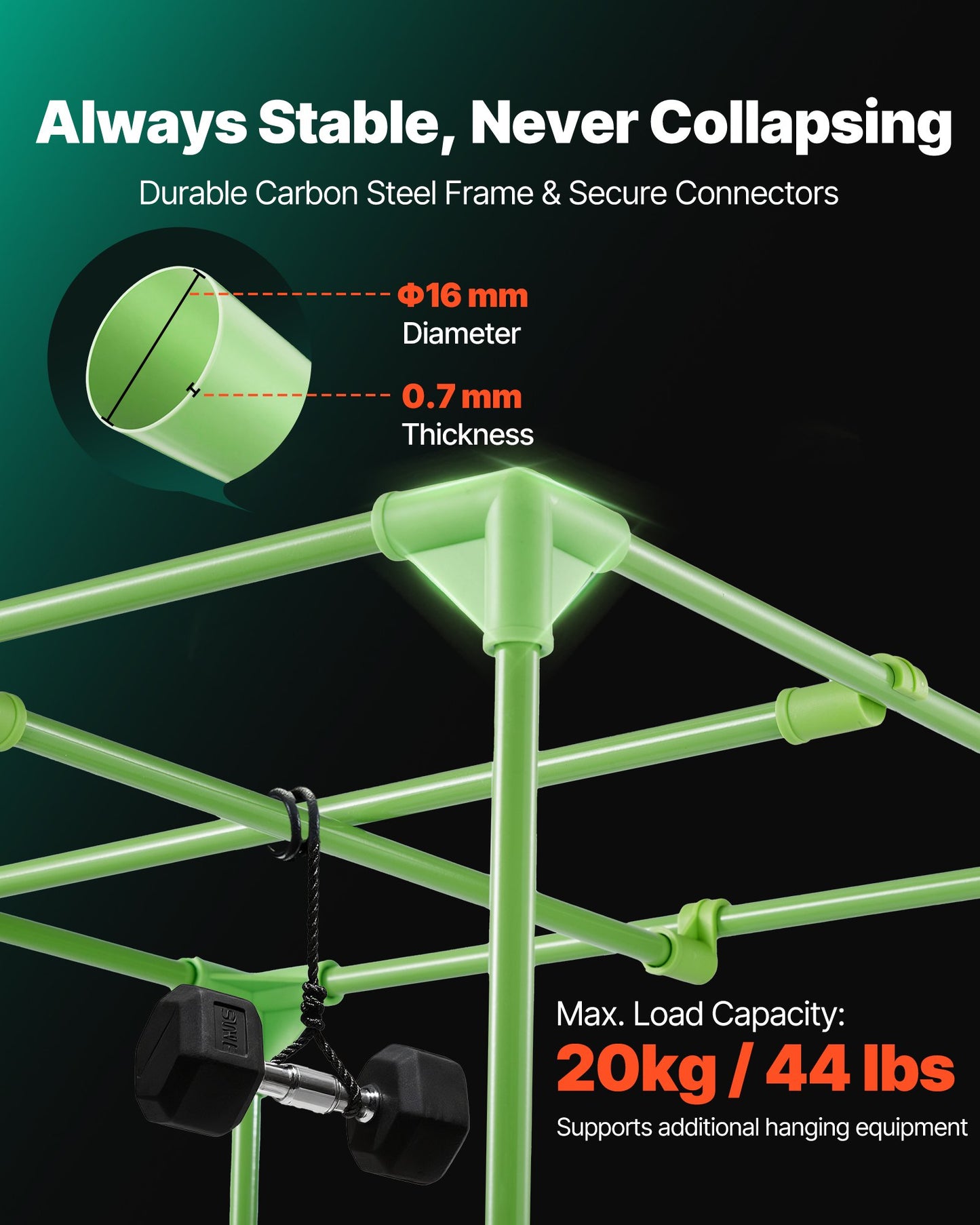 Inomhusodlingstält, 60 x 60 x 180 cm, 600D högreflekterande Mylar, inomhusväxttält med observationsfönster, golvbricka och dragkedja, kraftiga odlingstält för frukt, blommor och grönsaker