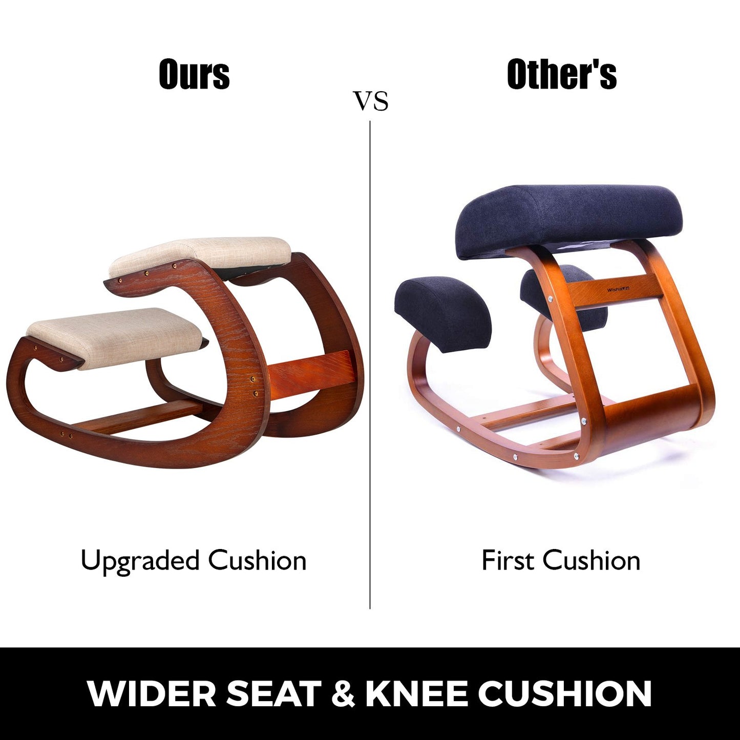 Ergonomisk knäböjstol 99,8 kg lastkapacitet Knästående skrivbordsstol med höftkudde Knästående ergonomisk pall för hemmakontor Bra hållning Datorpall