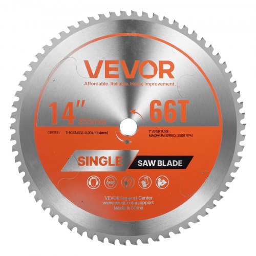 Cirkelsågblad, 355 mm diameter, 66 vassa legeringständer, 25,4 mm spindel, fin yta, metallskärblad för cirkelsåg, med ljudreducerande värmeventiler, för skärning av stål och aluminium