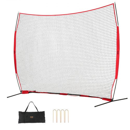 Barriärnät, 12x9 fot bollsportsnät, bärbar träningsutrustning med bärväska, skyddsskärm för baseboll, softboll, lacrosse, fotboll, hockeyträning, för bakgården