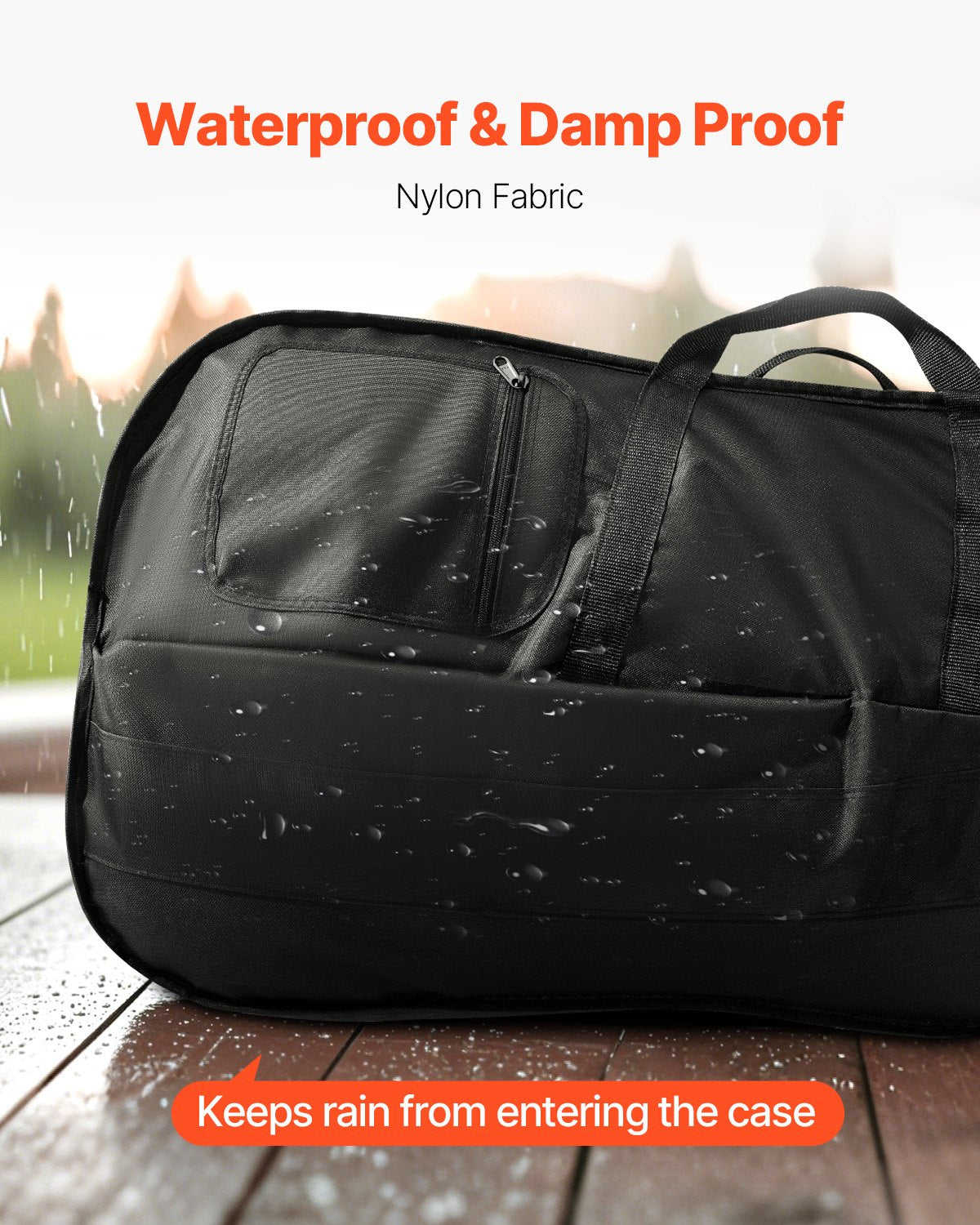 4/4 Full Size Cello Case, Nylon Waterproof, Lightweight Portable Travel Carrying Bag, with Reinforced Handle, Dual Shoulder Straps, Anti-Scratch, Professional Cello-Shape, for Cello, Black