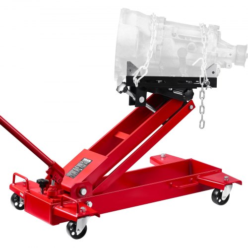 Lågprofilsdomkraft, 1 ton lyftkapacitet, teleskopisk transmission, lyfthöjd 46–70 cm, flexibla 360° svänghjul, kraftig lyftanordning för garage, verkstad