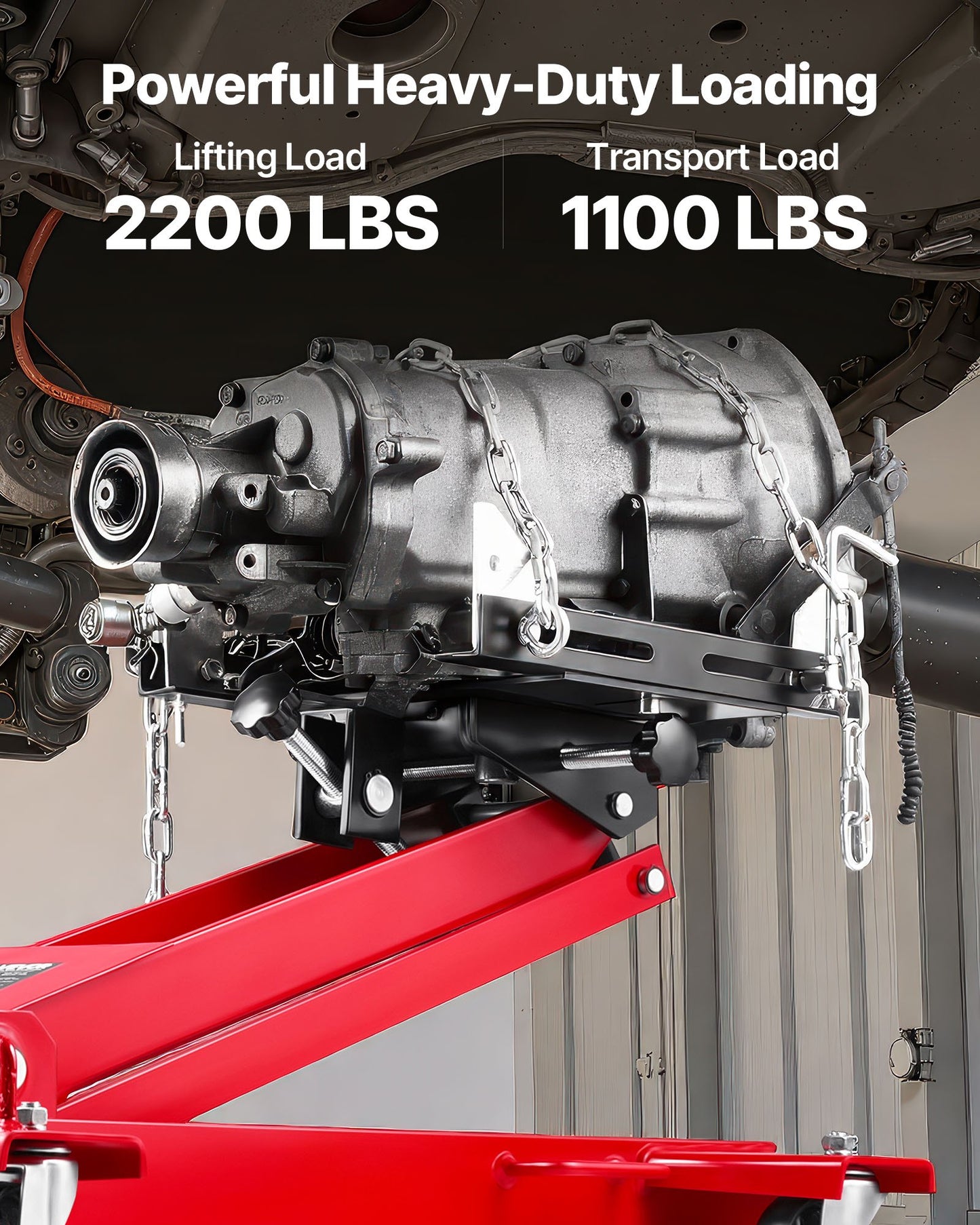 Lågprofilsdomkraft, 1 ton lyftkapacitet, teleskopisk transmission, lyfthöjd 46–70 cm, flexibla 360° svänghjul, kraftig lyftanordning för garage, verkstad