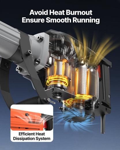 Rivningslyfthammare Betongbrytare 2200W Elektrisk Hammare 6 Mejselbits