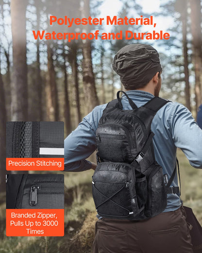 Vätskeryggsäck, 25L isolerad vätskeryggsäck med 2L TPU-vattenblåsa, Vandringsryggsäck med förvaring för män och kvinnor, Hydro Water Daypack för vandring, löpning, cykling, camping
