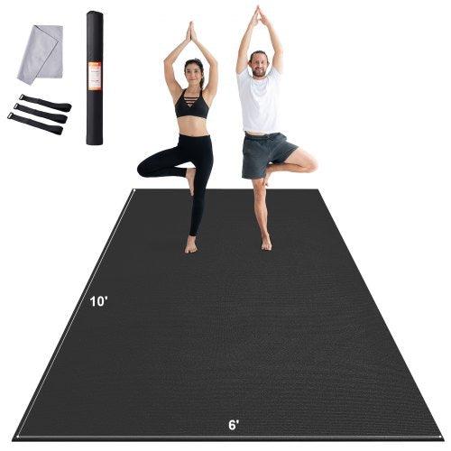 Träningsmatta Halkfri Yogamatta Gym Fitness Pilates Träningsmatta (3x1,8 m)