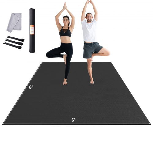 Träningsmatta Halkfri Yogamatta Gym Fitness Pilates Träningsmatta (2,4x18 m)