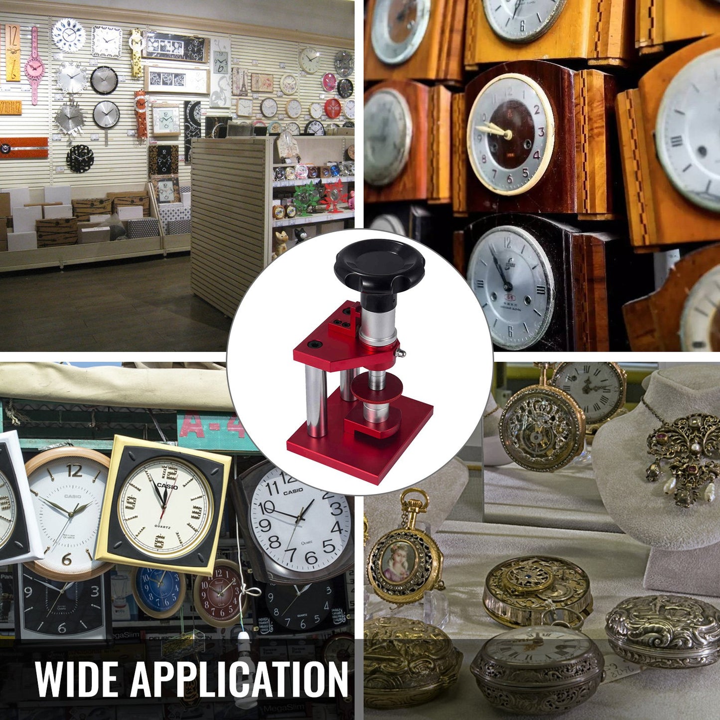 20,3 cm kristallinfattning, tryck på boettbaksida, urverksöppnare, hållare för stor körtel