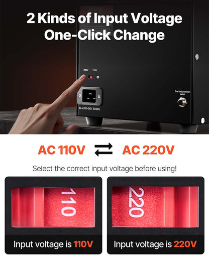Spänningsomvandlare, 5000VA, Kraftig upp-/nedtransformator, Omvandlare från 110 volt till 220 volt och från 220 volt till 110 volt, med amerikanskt uttag, EU-uttag, 5V USB-port, CE-certifierad