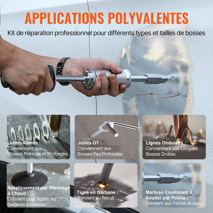 Bultsvetsare, bucklareparationssats, 3 kW punktsvetsare, buckladragare och 6 svetslägen