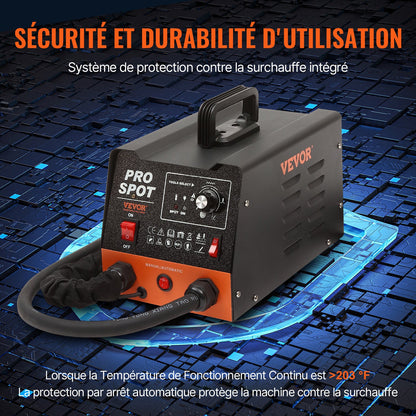 Bultsvetsare, bucklareparationssats, 3 kW punktsvetsare, buckladragare och 6 svetslägen