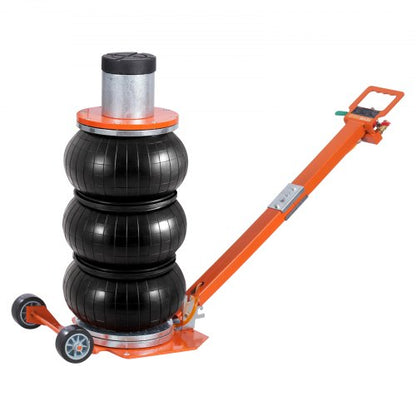 Luftdomkraft, 3 ton/6600 lbs, 1-6S pneumatisk domkraft med förhöjd kolumn och justerbart handtag, kompakt, lättlyftbar och platsbesparande domkraft med tjock gummikudde, passar sedan, SUV, pickup