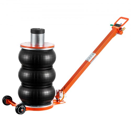 Luftdomkraft, 5 ton/11000 lbs, 4-10 S pneumatisk domkraft med förhöjd kolumn och justerbart handtag, lättlyftbar och platsbesparande domkraft med tjock gummikudde, passar sedan, SUV, pickup