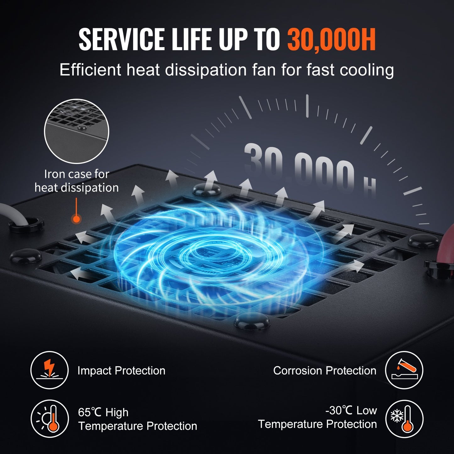 CO2-laserströmförsörjning, 150 W, strömförsörjning för 150 W laserrör, konstant strömskydd, öppen kretsskydd, snabb värmeavledning, kompatibel med lasergravörer och -skärare från flera märken