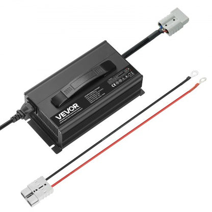 24V 20A litiumbatteriladdare, 29.2V, AC-DC LiFePO4 smart laddare, med Anderson-kontakt, LED-indikator, 0V-aktivering, för litium-LiFePO4-djupcykelladdningsbara batterier för båt, husbil