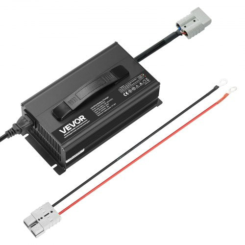 36V 18A litiumbatteriladdare, 43.8V, AC-DC LiFePO4 smart laddare, med Anderson-kontakt, LED-indikator, 0V-aktivering, för litium-LiFePO4-djupcykelladdningsbara batterier för båt, husbil
