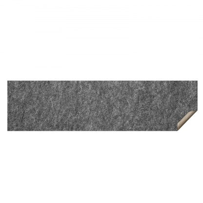 Halksäker mattunderlägg, skyddande dämpande mattunderlägg, 2'x8' (7,87' faktisk) - 1/4" tjock - dubbel yta - polyesterfilt + latex, 1-2㎡ mattunderlägg, säkert för alla golv, grå