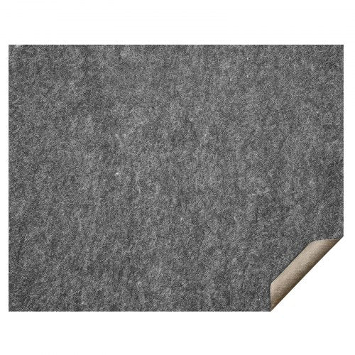 - Halksäker mattunderlägg - Skyddande, dämpande mattunderlägg - 2,4 m x 3 m - 0,6 mm tjockt - Dubbel yta - Polyesterfilt + latex - Grå - 1,8–2,4 m area för mattunderlägg, säker för alla golv