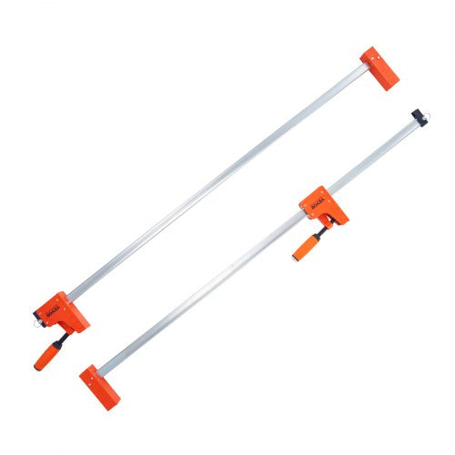 Träklämmor, 2-pack 127 cm parallellklämmset, F-klämma med 499 kg lastgräns, jämnt tryck, höghållfast plast och kolstål, träklämmor för träbearbetning, metallbearbetning