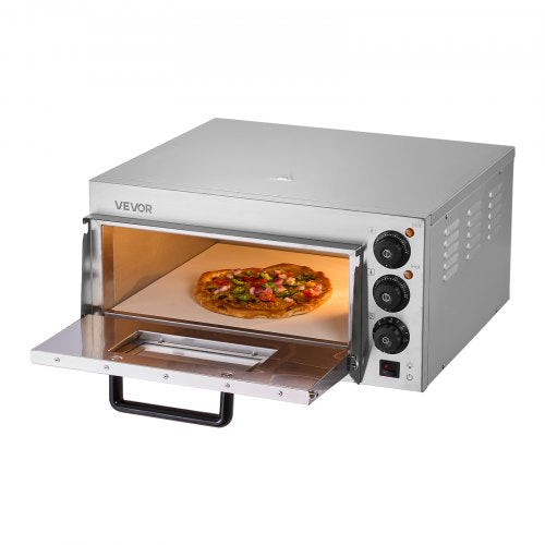 Kommersiell bänkpizzaugn Elektrisk pizzaugn för 40,6 cm pizza inomhus
