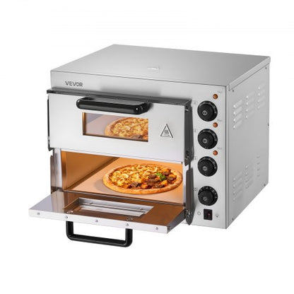 Kommersiell bänkpizzaugn Elektrisk pizzaugn för 35,6 cm pizza inomhus