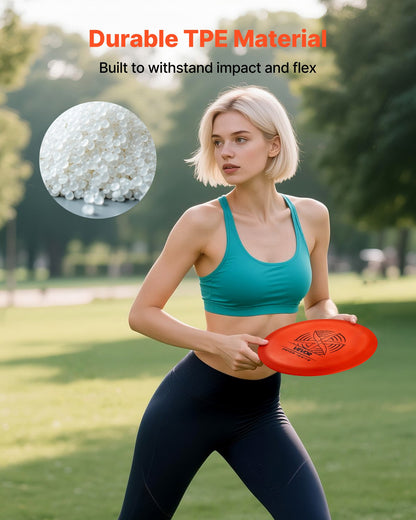 Discgolfset, 6 delar flygande skivor för nybörjare, discgolfstartset, med putter, mellanregister, driver, inklusive minimarkör, bärbar ryggsäck, för utomhusbruk, bakgård, gräsmatta, strand och park