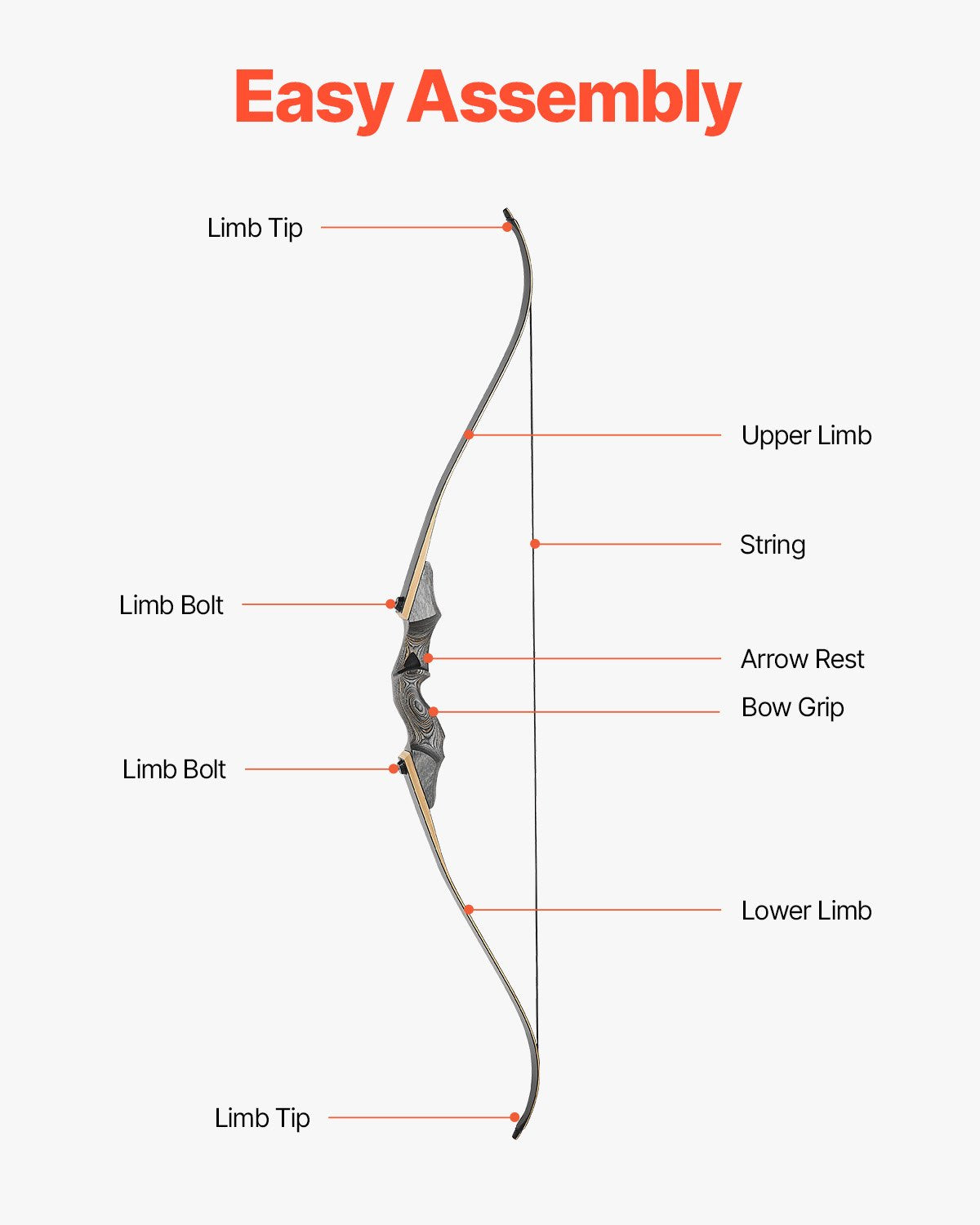 Recurvebåge och pilar-kit, 60 tums träpilbågar, ergonomiskt recurvebågspaket för högerhänt bågskytte, långbåge för utomhusträning, jakt, nybörjare till avancerad, 20 kg