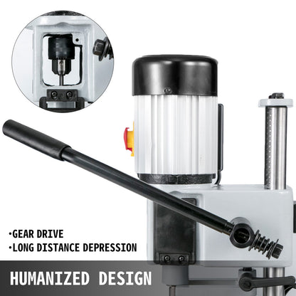 Träbearbetningsmaskin för mortising, 750W 2800 RPM Powermatic mortiser, ihålig mortis med mejselbitssatser, bänkmonterad mortisingmaskin, för att göra runda hål eller fyrkantiga hål i trä