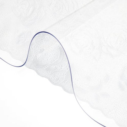 Plastbordsskydd 36 x 60 tum, 1,5 mm tjockt genomskinligt bordsskydd, rektangulärt genomskinligt skrivbordsmatta, vattentätt och enkelt att rengöra för kontorsbyrå/nattduksbord
