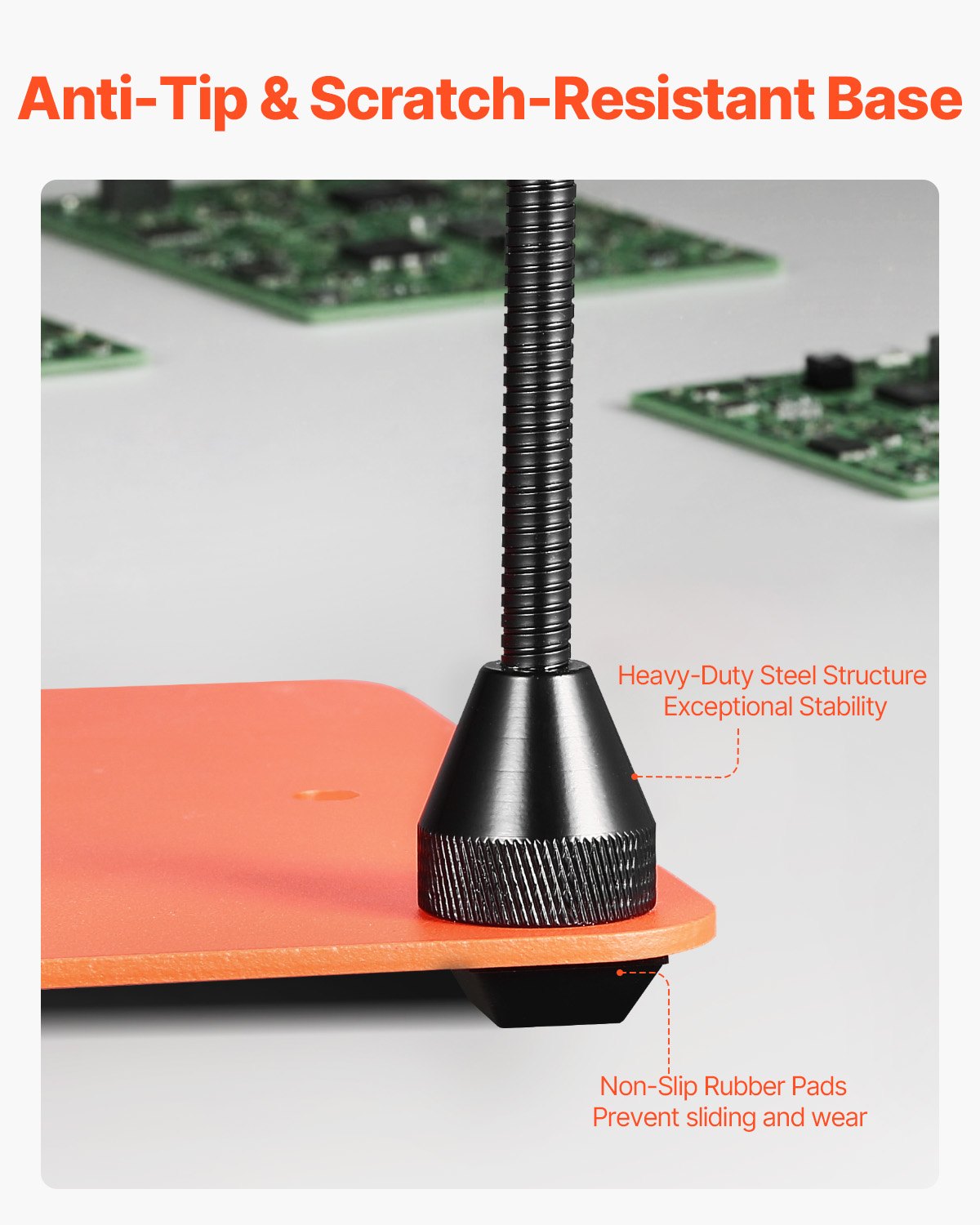 Magnetisk lödstation med hjälpande händer, 4 flexibla armar för tredje hand, med 6 kretskortshållare och 360 varmluftspistolhållare, kraftig lödhjälp för elektronikreparationer